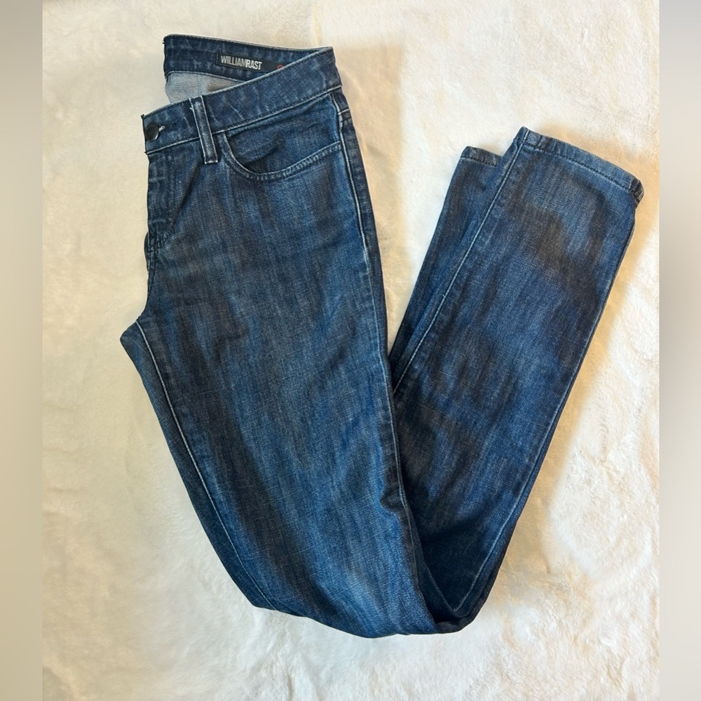 William Rust straight Jeans Womens Medium Wash Stretch Denim Mid Rise